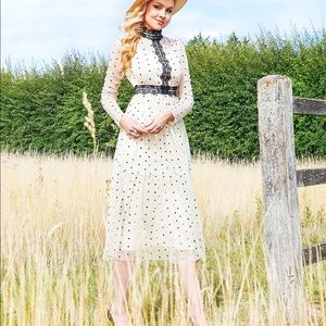 Lace & Beads London Sheer overlay dress. Formal. Dressy.